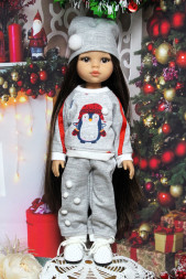 Комплект-3 Новорічного одягу без взуття, Hand made для Paola Reina, 32 см