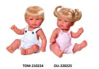 Кукла виниловая в комбинезоне Tom-210224, 28 см
