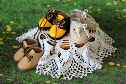 Ботинки autumn-2 для куклы ростом 32-34 см, ручная работа