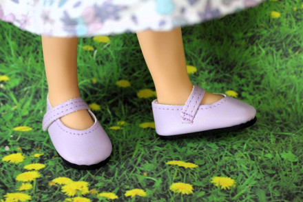 Туфли сиреневые от куклы Роза для кукол 32 см Paola Reina 