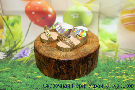 Босоніжки для ляльки ростом 32-34 см, ручна робота