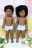Лялька Coral desnuda, pelo corto rizo afro, Vestida de Azul , COR-D915, 46 cм