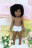 Лялька Coral desnuda, pelo corto rizo afro, Vestida de Azul , COR-D915, 46 cм
