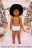 Лялька Coral desnuda, pelo corto rizo afro, Vestida de Azul , COR-D915, 46 cм
