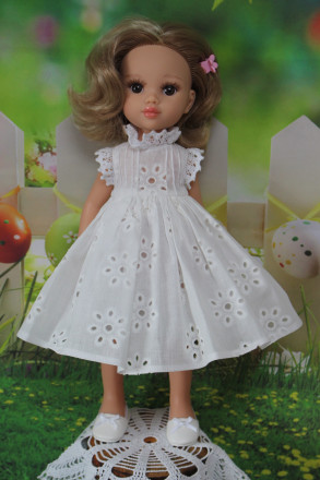 Плать+сарафан летнее Hand made для Paola Reina, 32 см