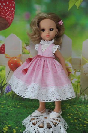 Плать+сарафан летнее Hand made для Paola Reina, 32 см
