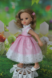 Плать+сарафан летнее Hand made для Paola Reina, 32 см