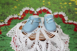 Ботинки блакитні для Paola Reina, ручна робота