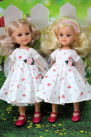 Платье праздничное летнее Hand made для Paola Reina, 32 см 