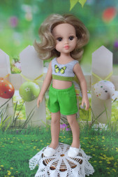 Комплект шорти+2 топа hand made for Paola Reina, 32 см