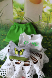Комплект шорти+2 топа hand made for Paola Reina, 32 см