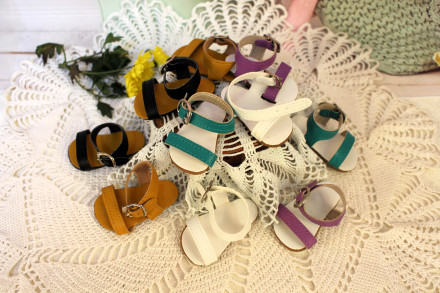 Обувь Sandals, Vestida de Azul, для Корал, черные, длина 7,0 см 