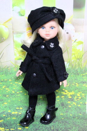 Пальто класичне і беретик Hand made для Paola Reina, 32 см