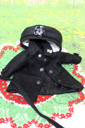 Пальто класичне і беретик Hand made для Paola Reina, 32 см