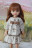 Платье Тепло осени бежевое Hand made для Paola Reina, 32 см