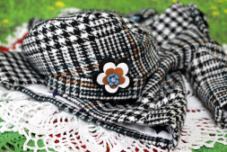 Пальто класичне без застібки і беретик Hand made для Paola Reina, 32 см