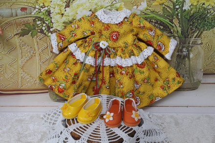 Сукня Осінні Кольори hand made for Vestida de Azul, 28 см